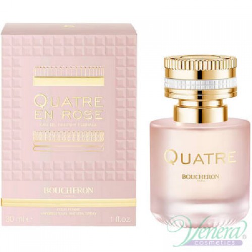 Apa de parfum Boucheron Quatre en Rose Florale, Femei, 50 ml
